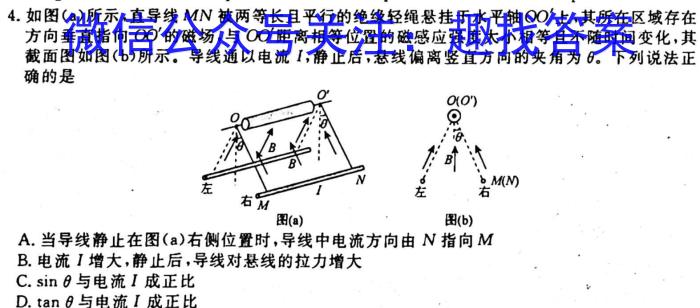 衡水金卷先享题·月考卷 2022-2023下学期高三一调考试(老高考)物理`