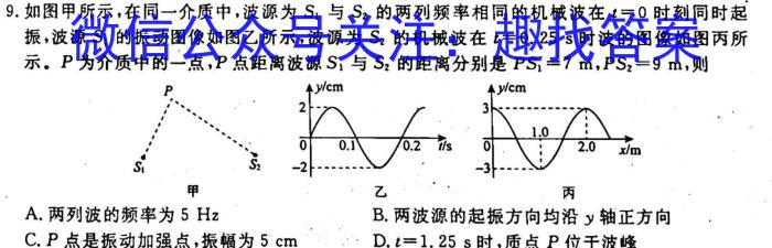 2023年全国高考冲刺压轴卷(二)2物理`