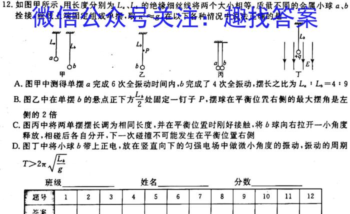 2023届定西市普通高中高三年级教学质量检测考试物理`