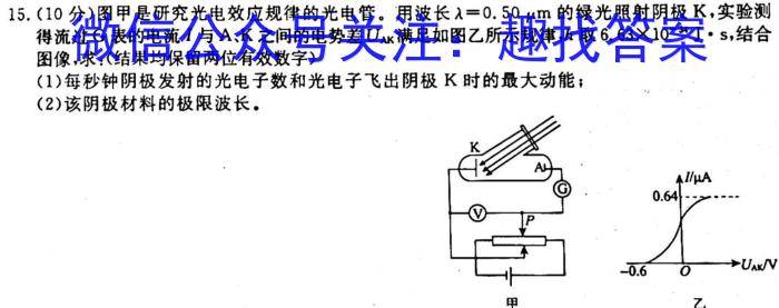 天一大联考2022-2023学年（下）高三年级联合考试物理.