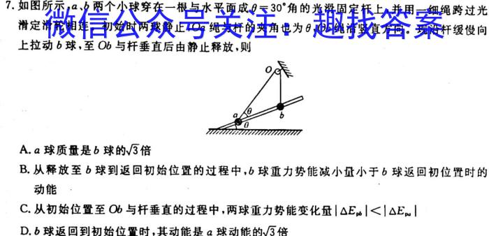 名校大联考2023届·普通高中名校联考信息卷(模拟一).物理