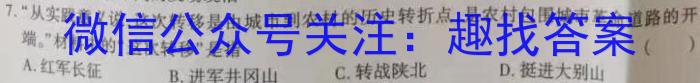 湖南省2023届高三一起考大联考(模拟一)历史试卷