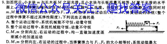 张掖市2022-2023学年高三下学期第一次全市联考物理.