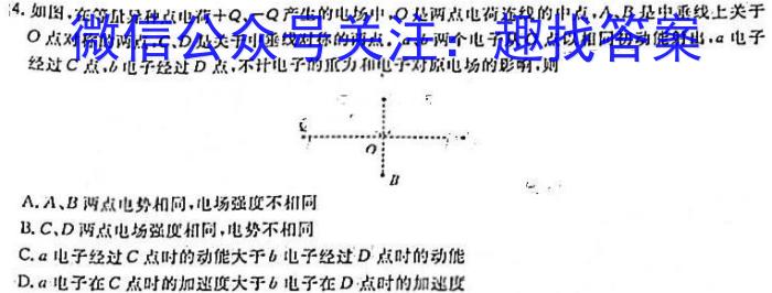 焦作市普通高中2022-2023学年高三年级第二次模拟考试(3月)物理.