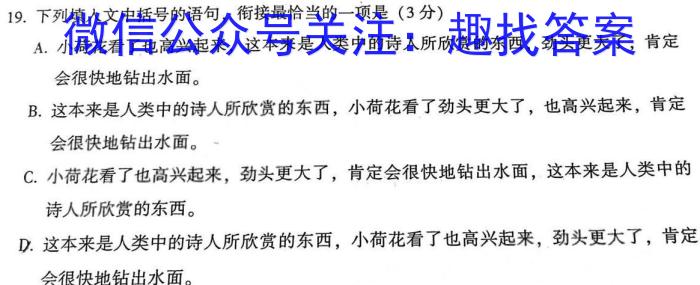 2023届黑龙江高三年级3月联考（910C·JH）语文