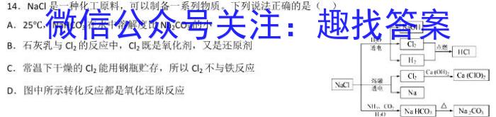 2023年普通高等学校招生全国统一考试名校联盟·模拟信息卷(八)8化学