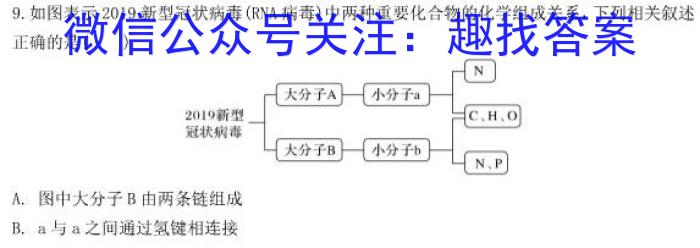 2023届安徽高三年级2月联考生物