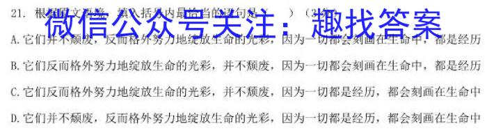 山西省2023届九年级中考适应性训练语文