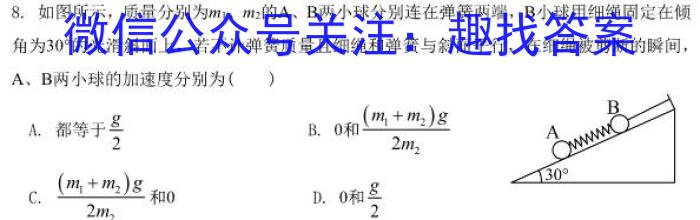 江淮名卷·2023年省城名校中考调研（一）物理.