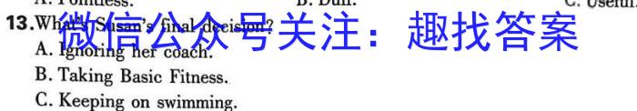 安徽省2023届九年级下学期教学质量调研考试英语