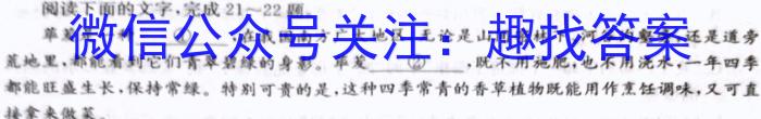2023年山西省交城县第一次模拟考试语文