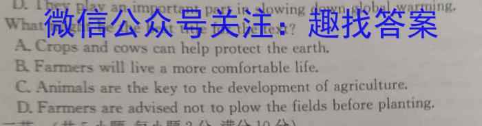 皖智教育 安徽第一卷·2023年中考安徽名校大联考试卷(三)3英语