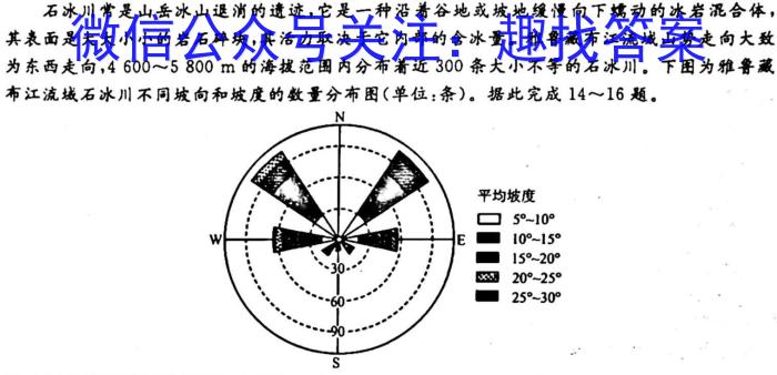 2023河南九师联盟高三2月联考地理