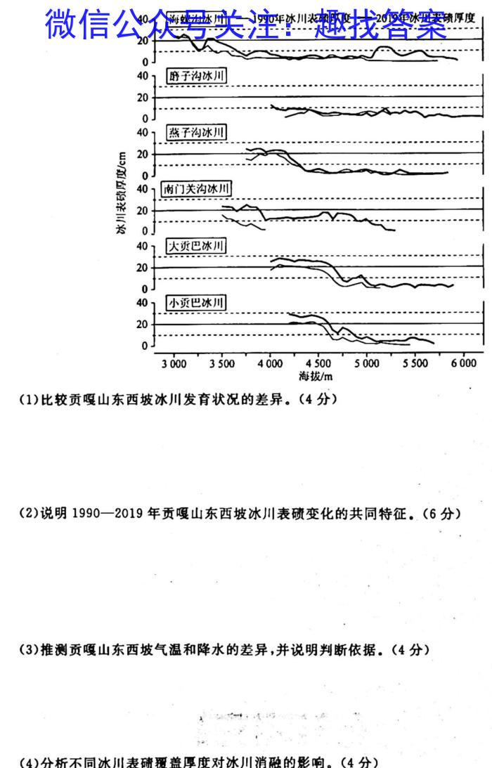 2023年普通高等学校招生全国统一考试名校联盟·模拟信息卷(八)8地理