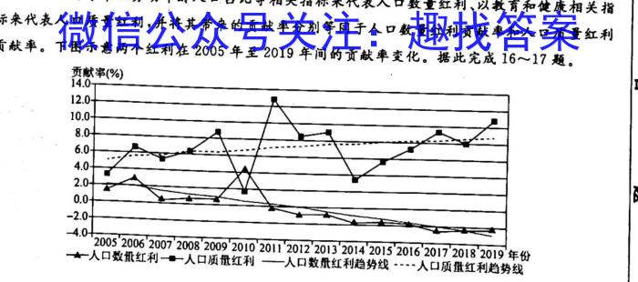 2022~2023学年秋毕节高二年级期末考试(23-269B)地理