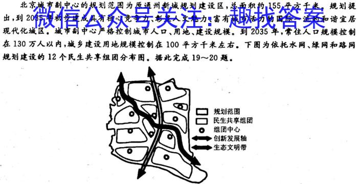 学普试卷 2023届高三第六次·新高考 模拟卷(六)6地理.