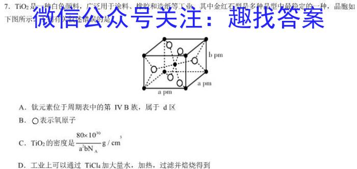 安徽省六安市2025届七年级第一学期期末质量监测化学