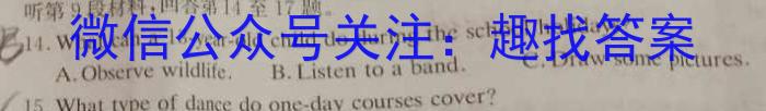 安徽第一卷·2023年中考安徽名校大联考试卷（一）英语