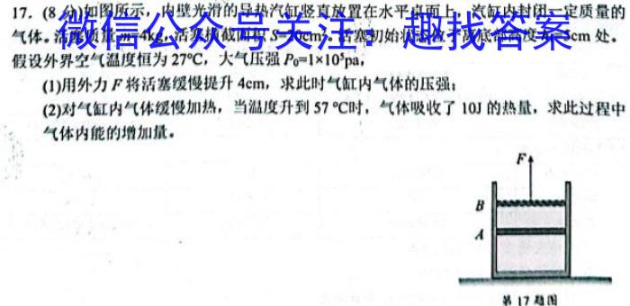 安徽省九年级2022-2023学年新课标闯关卷（十七）AH物理.