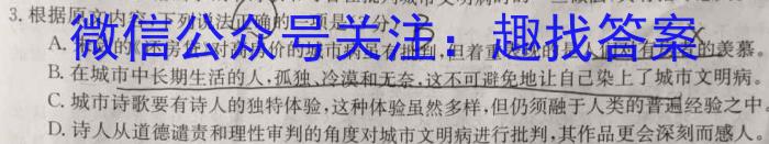 衡水金卷先享题信息卷2023全国甲卷B 二语文