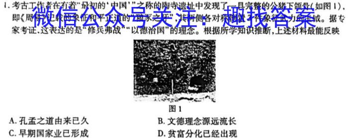 2023届先知模拟卷(一)1历史