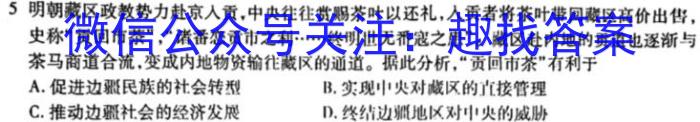 2023年普通高等学校招生全国统一考试 高考仿真冲刺卷(六)6历史