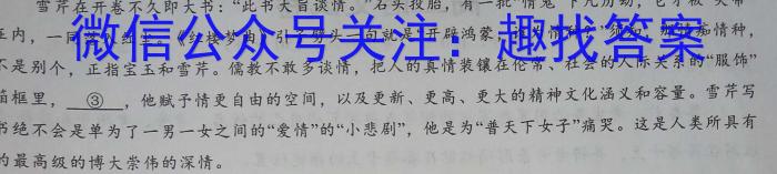 武汉市2023届高中毕业生二月调研考试语文