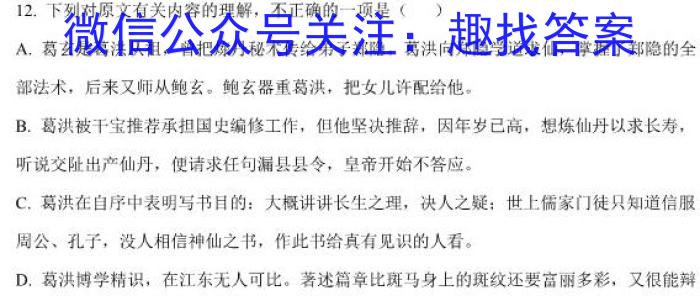 河南省2022-2023学年度九年级综合素养评估（五）（PGZX B HEN）语文