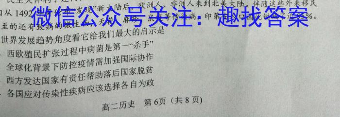 衡中文化 2023年普通高等学校招生全国统一考试·调研卷(四)4历史