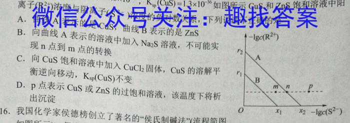 衡水金卷先享题·月考卷 2022-2023下学期高三一调考试(老高考)化学