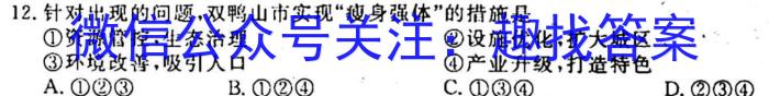 2023届炎德英才大联考高三月考试卷六6(全国卷)地理