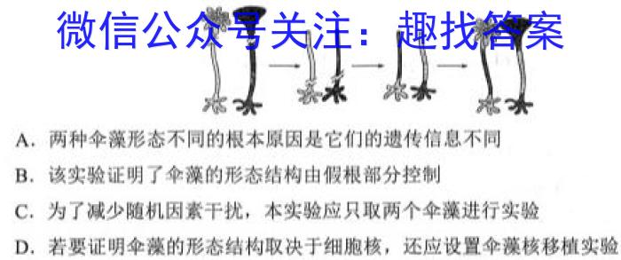 广东省燕博园2023届高三年级综合能力测试(CAT)(新高考Ⅰ卷)生物
