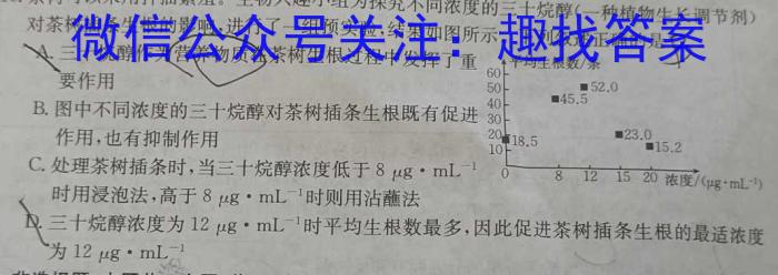2023年普通高等学校全国统一模拟招生考试 高三新未来2月联考生物