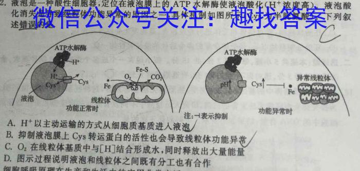 黄山市2024-2023学年度高一第一学期期末考试生物