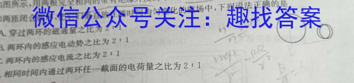 安徽省部分名校2022-2023学年高二下学期开学考试.物理