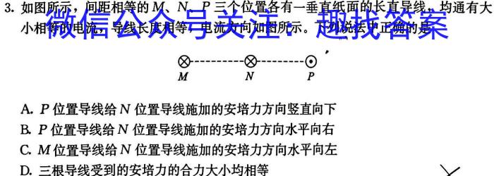 衡水金卷先享题·月考卷 2022-2023下学期高三一调考试(老高考)物理`