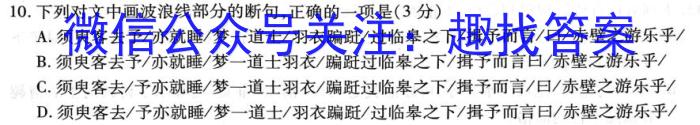 皖智教育安徽第一卷·2023年安徽中考信息交流试卷(五)5语文