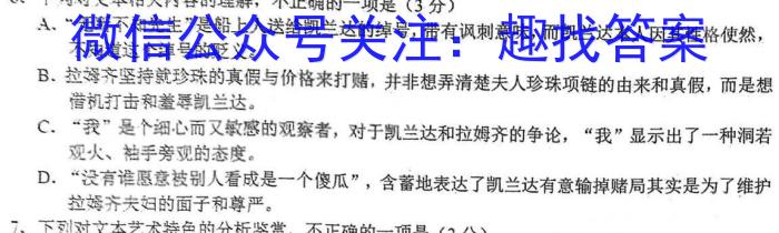 2023年全国高考冲刺压轴卷(六)6语文