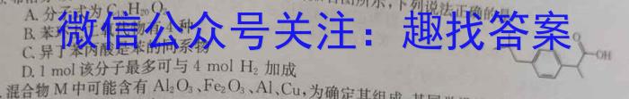 湖南省2023届高三一起考大联考(模拟一)化学