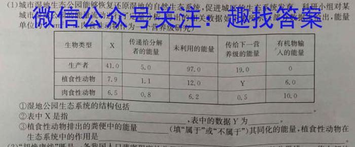 2023年抚顺市普通高中高三模拟考试生物