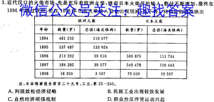 2022~2023学年核心突破QG(十八)18历史试卷