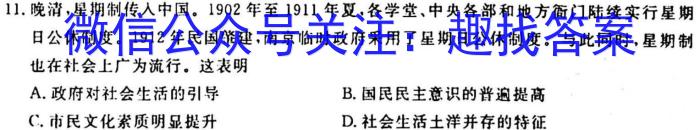 耀正文化 2023届高考仿真模拟卷(六)6历史