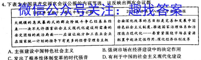 2023年普通高等学校招生全国统一考试 高考仿真冲刺卷(五)5历史