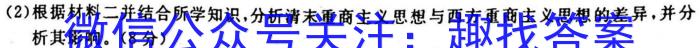 安徽第一卷·2023年九年级中考第一轮复习（十四）历史