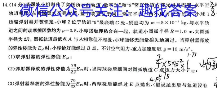 2024~2023学年核心突破QG(十五)15q物理