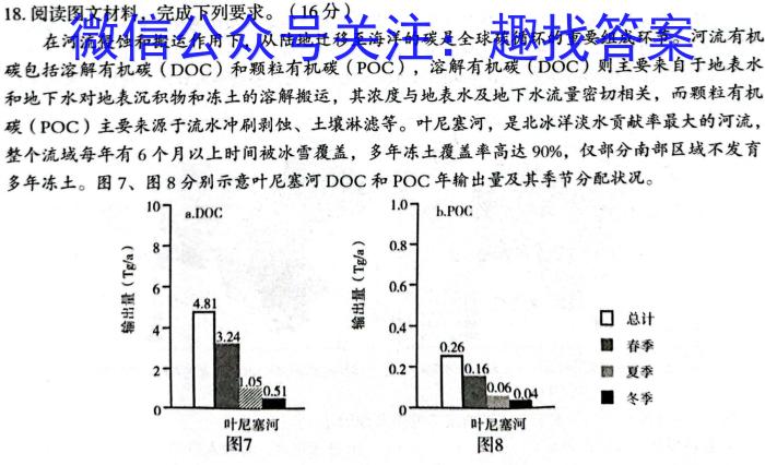 考前信息卷·第五辑 砺剑·2023相约高考 强基提能拔高卷(三)3地理