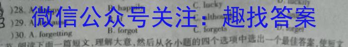 安徽省九年级2022-2023学年新课标闯关卷（十四）AH英语