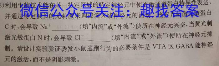 安徽省名校联考2025届第二学期高一年级开学考生物