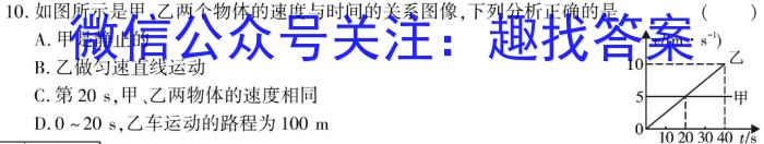 衡水金卷先享题·月考卷 2022-2023下学期高三一调考试(老高考)f物理