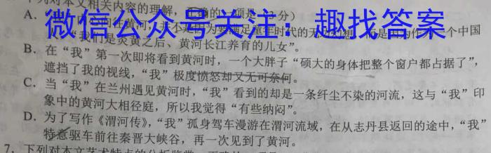 2023年普通高等学校招生全国统一考试名校联盟·模拟信息卷(五)5语文